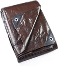 GUARD SHIELD Brown Tarp 12x12 Feet Waterproof Tarps Lightweight Camping Tarp by GUARDSHIELD