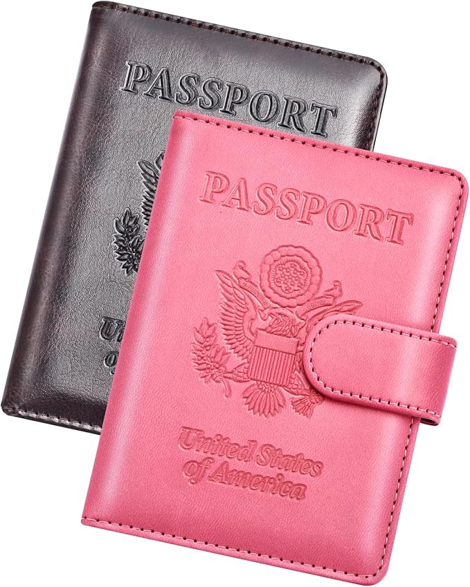 Herain Passport Holder for Travel Cruise Essentials, RFID Passports Book Card by WelcometoHerain