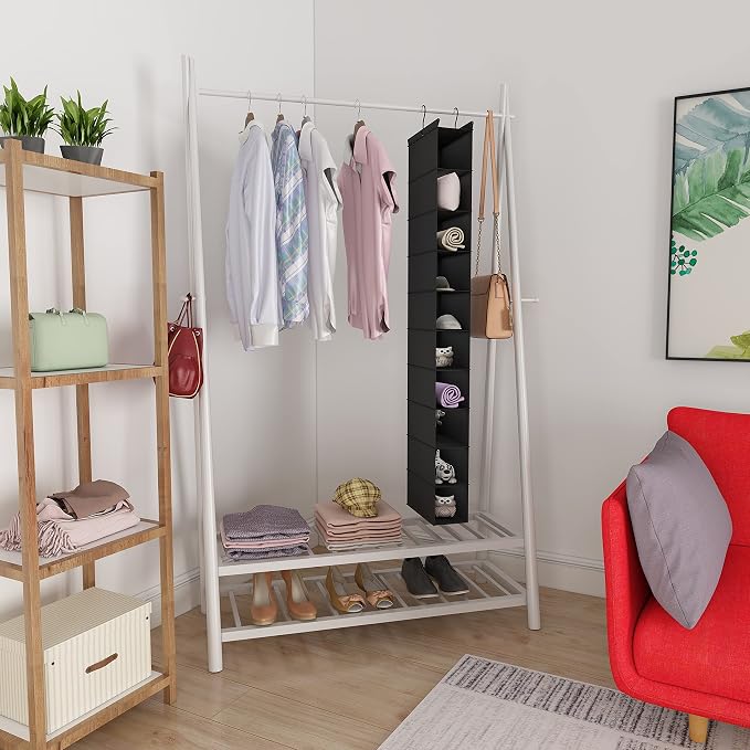MAX Houser 10-Shelf Hanging Shoe Shelf Organizer, Hanging Shoe Storage - Image 6