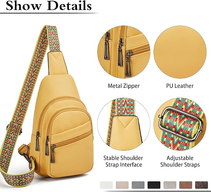 Sling Bag Crossbody Bags for Women Small Cross Body Bag Fanny Packs Chest Sling - Image 5