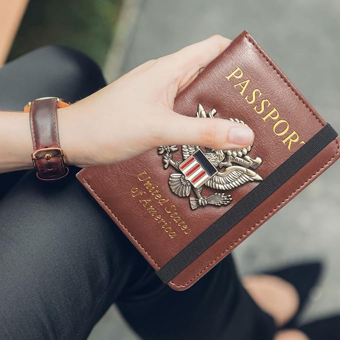 Passport Holder for Travel Passport Cover for Men Passport Wallet Case - Image 7