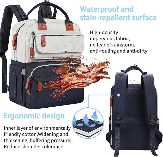 Diaper Bag Backpack, Baby Boy Diaper Bag, Unisex Large Baby Bag - Image 5