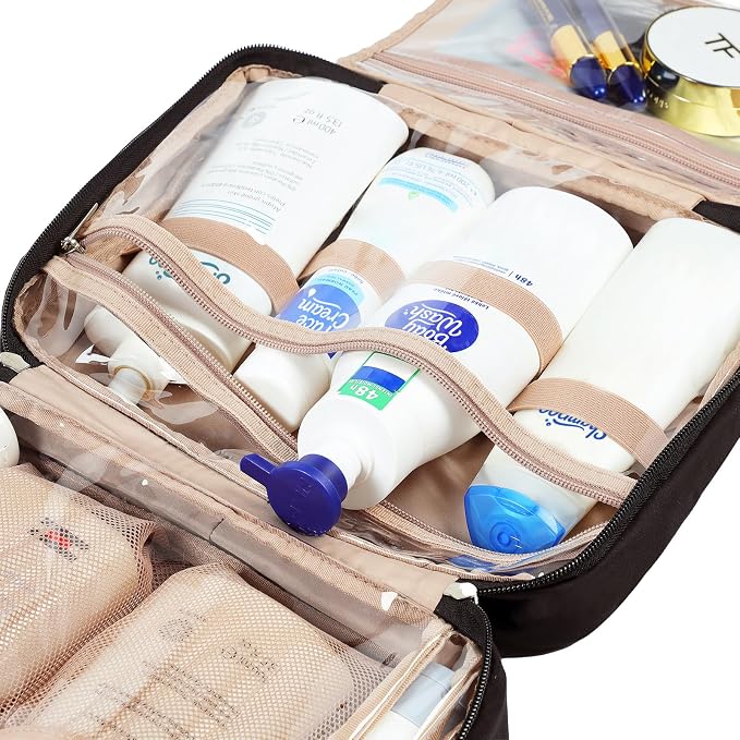 NISHEL Travel Toiletry Bag for Women Large Capacity, Makeup Essentials Organizer - Image 5