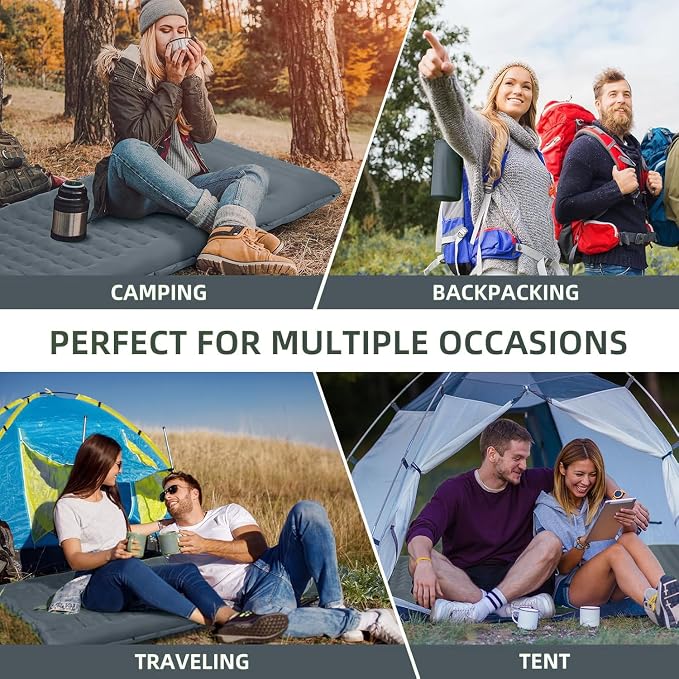 Camping Sleeping Pad, Extra Thick 5 Inch Camping Mat - Image 6