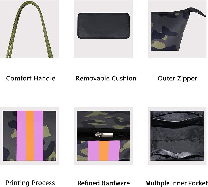 QOGiR Neoprene Multipurpose Beach Bag Tote - Image 6