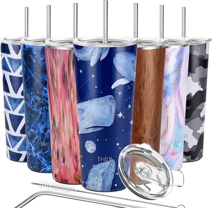 THILY Stainless Steel Vacuum Insulated Tumbler 26 oz Triple-Insulated Travel Mug by THILY