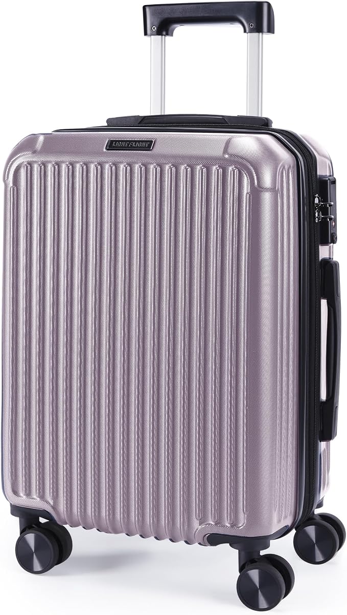 LIGHT FLIGHT Carry On Luggage 22x14x9 Airline Approved, Durable Hard Shell by LIGHTFLIGHT