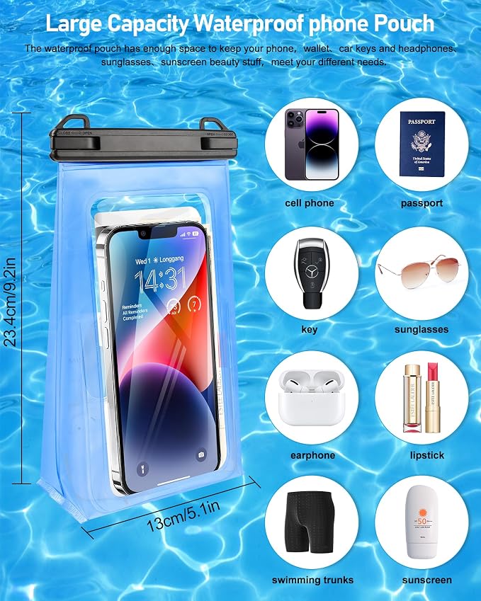 Large Waterproof Phone Pouch Universal Phone Waterproof Case - Image 3