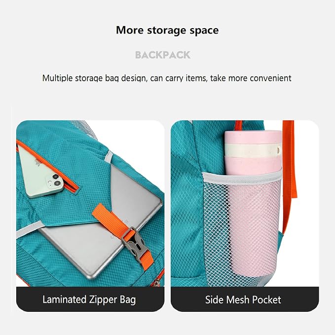 25L Hiking Backpack Foldable Sports Daypack Camping Collapsible Bag Water - Image 3