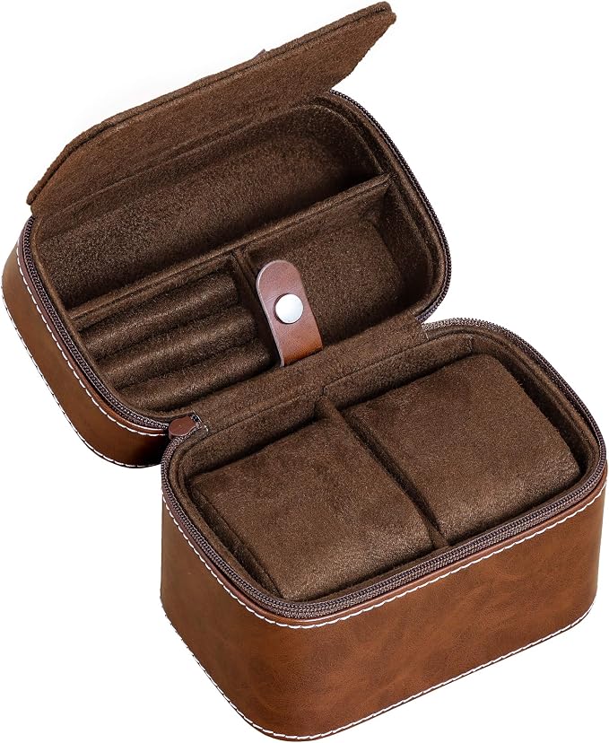 Gift Set 6 Slot Leather Watch Box - Image 5