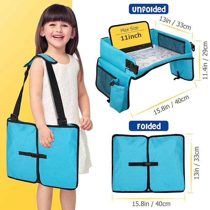 BUENAVO Car Seat Organizer Kids Travel Tray - Image 5