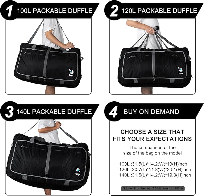 Bago Large Foldable Duffel Bags - Image 9