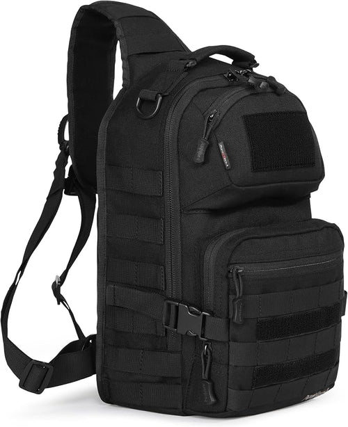 15L Tactical Crossbody Sling Bag | Everyday One Shoulder Backpack Fit 12 Inch by AMHEH