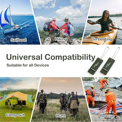 120 dB Emergency Whistles for Teachers, Flat Self Defense Safety Whistle - Image 2