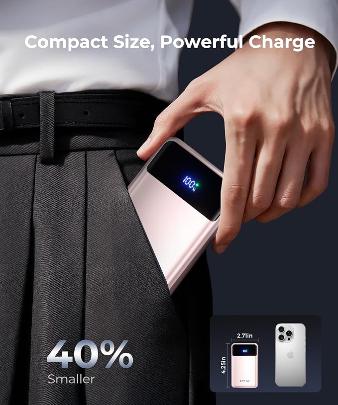 Portable Charger Power Bank - 30000mAh 65W Laptop Travel Essentials Battery - Image 4