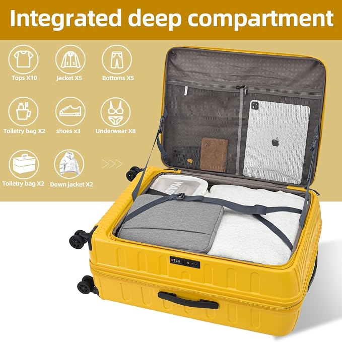 2 Pieces 20/29 Luggage Sets, 20 Inch Cabin Luggage - Image 6
