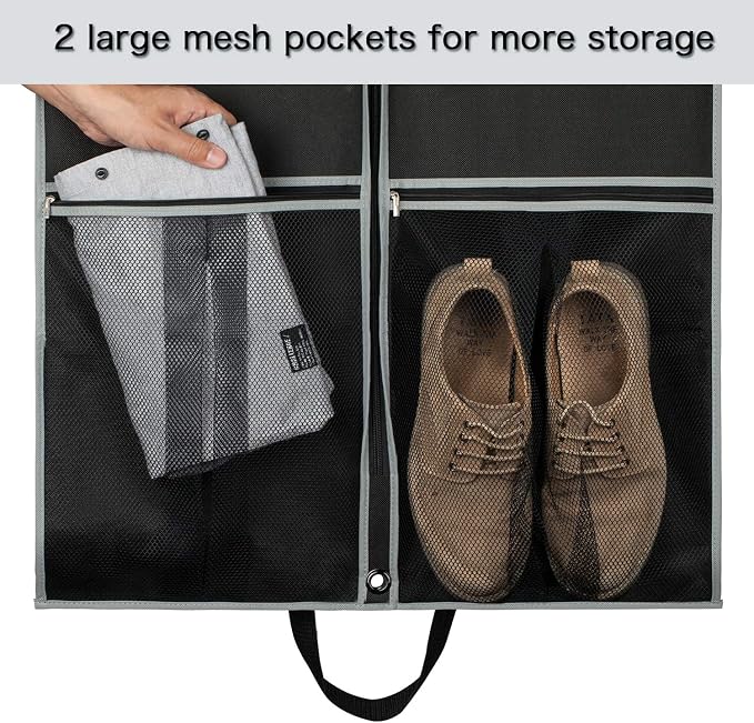 Zilink Garment Bags Suit Bag for Travel and Storage 43 inches Gusseted Suit - Image 5