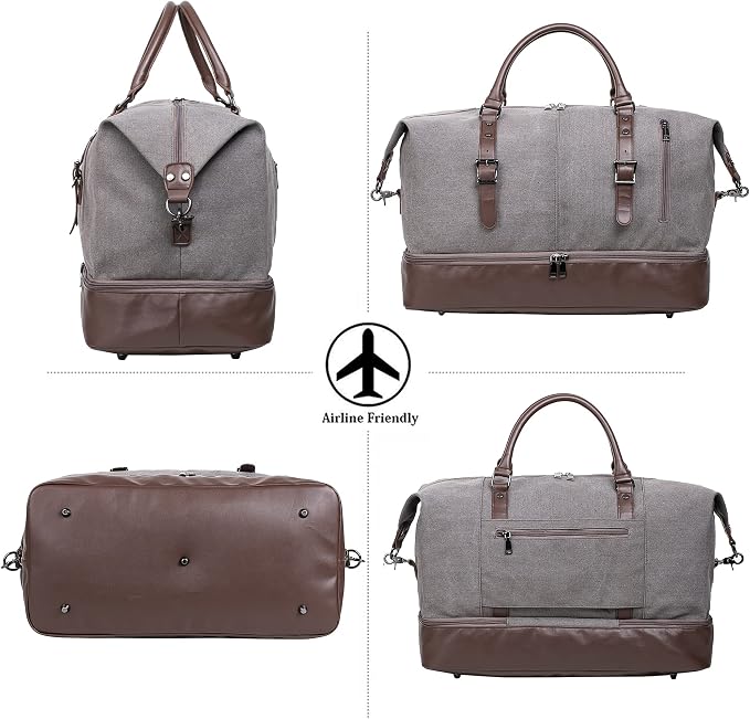 Weekender Overnight Bag Carry On Bag Travel Bag - Image 5