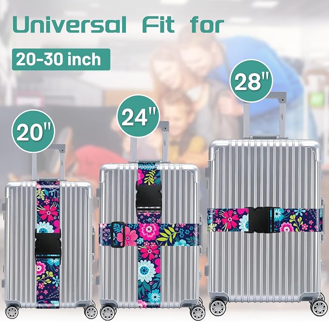 Slohif Luggage Straps for Suitcases Travel Belt Accessories Luggage Connector - Image 3