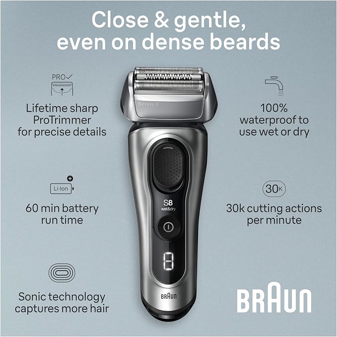 Braun Series 8 Electric Razor for Men, - Image 3