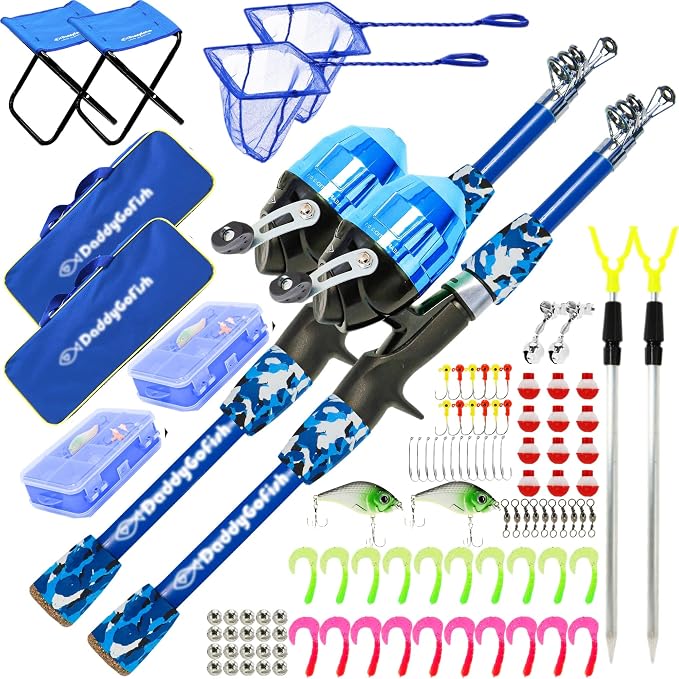DaddyGoFish Kids Fishing Pole by DaddyGoFish
