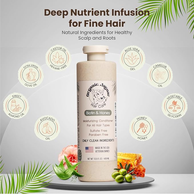 Natural Conditioner for Hair Care, Sulfate Free Conditioner - Image 3