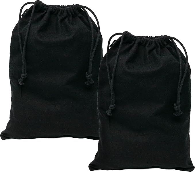 ZENPAC Shoe Bags for Storage, Washable Breathable Cotton Fabric Cloth for Boots by Zenpac