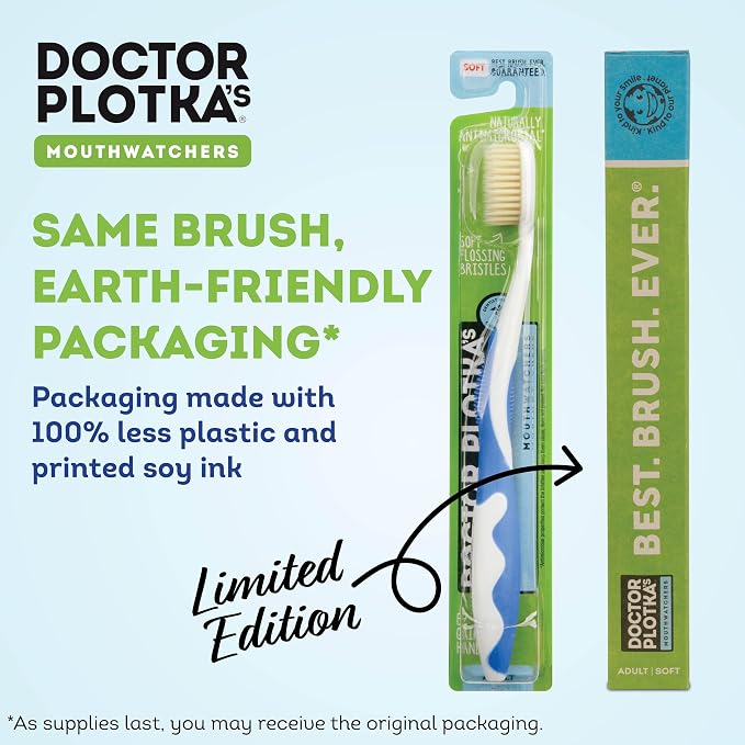 MOUTHWATCHERS Soft Flossing Toothbrushes, Value Pack of 4, Manual Toothbrush - Image 7