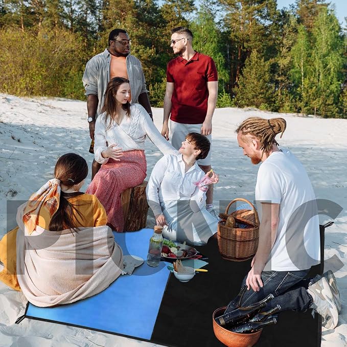 Frelaxy Pocket Picnic Blanket, Waterproof Sandproof Beach Mat, Compact Camping - Image 6
