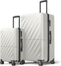 Luggage Sets 2 Piece, Carry On Luggage Airline Approved, Large Checked Trunk by NINETYGO