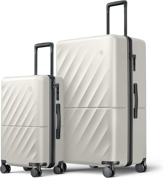 Luggage Sets 2 Piece, Carry On Luggage Airline Approved, Large Checked Trunk by NINETYGO