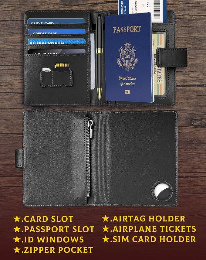 Passport Holder Wallet Cover Case - Image 4