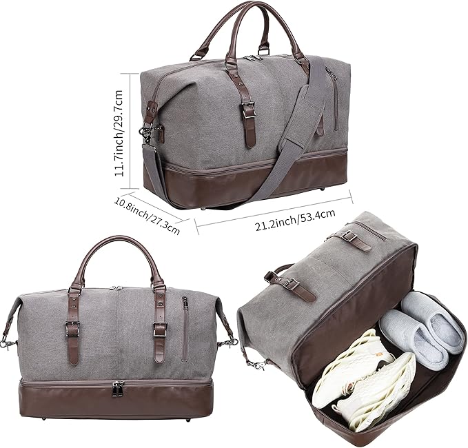 Weekender Overnight Bag Carry On Bag Travel Bag - Image 4