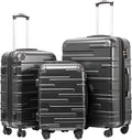 Coolife Luggage Expandable Suitcase 3 Piece Set by COOLIFE
