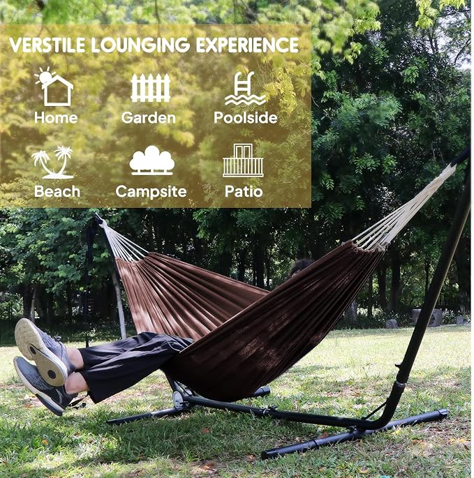 ANYOO Cotton Hammock Portable Camping Hammocks - Image 4