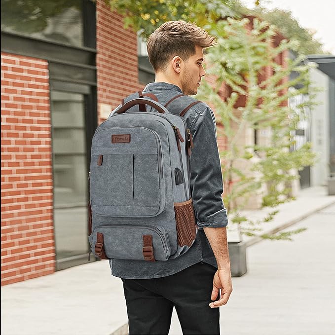 Tzowla Canvas Laptop Backpack, Bag - Image 6