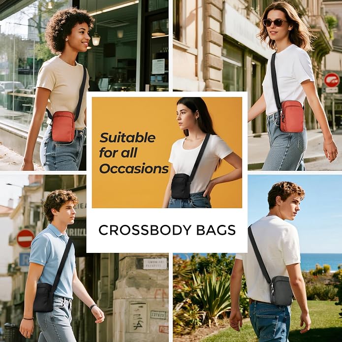 BROADREAM Small Crossbody Bag Men Women, Anti-Theft Crossbody Sling bags - Image 7
