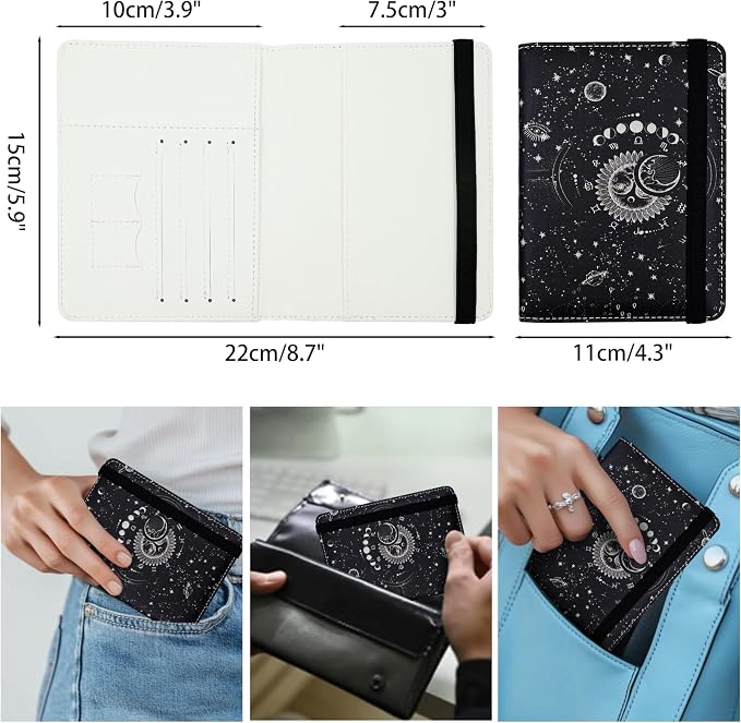 Passport Holder for Women and Men PU Leather Passport Cover for Travel - Image 4