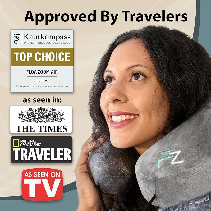 Air Inflatable Neck Pillow for Traveling on Plane - Image 8