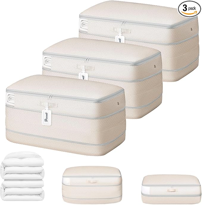 DIMJ Comforter Storage Bag - 100L Large Capacity Blanket Storage Compression by DiMJ