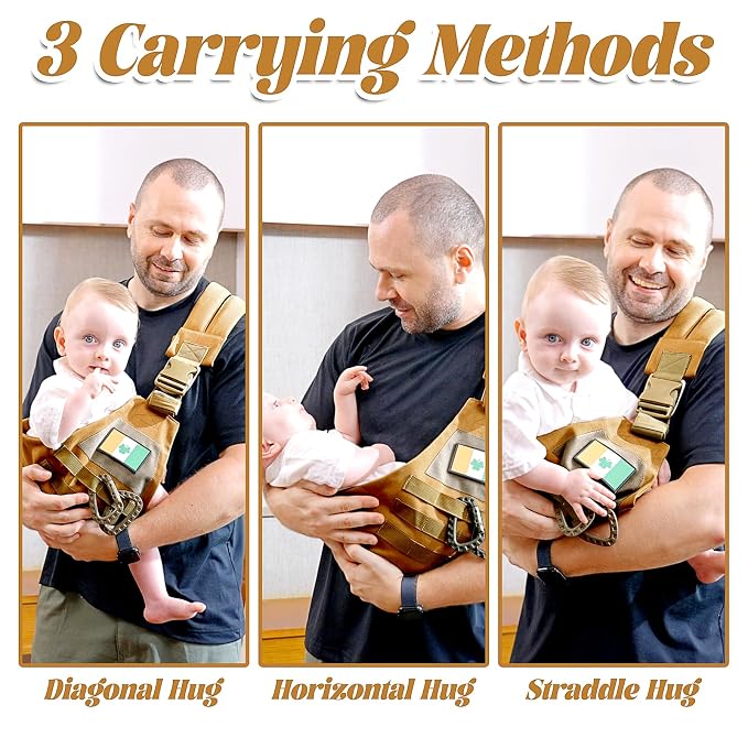 Baby Sling Carrier, Adjustable Non-Ship Hip Seat Toddler Carriers - Image 7