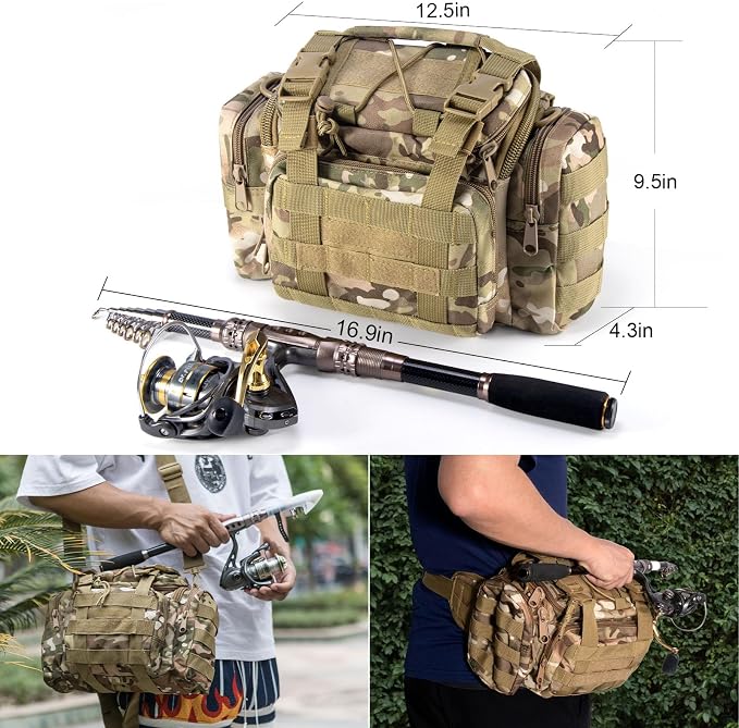 Dr.Fish Fishing Rod and Reel Combos 125-Pieces Telescopic Spinning Pole Reel - Image 6