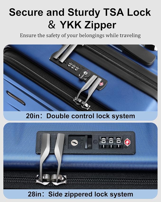 Luggage Sets 2 Pieces, 20 Inch Carry On Luggage and Expandable 28 Inch Checked - Image 5