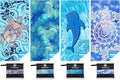 Microfiber Lightweight Beach Towel Sand Free Quick Dry Absorbent Thin Compact by WIDDONEN