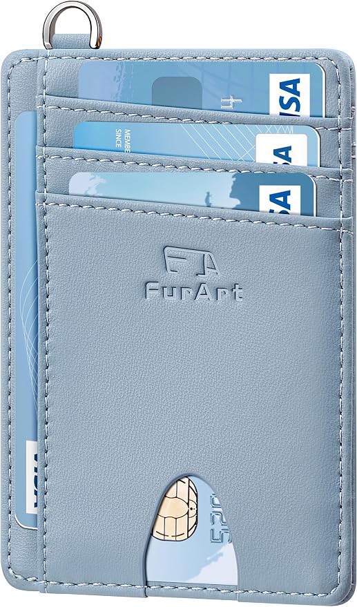FurArt Slim Minimalist Wallet, Front Pocket Wallets, RFID Blocking, Credit Card by FurArt