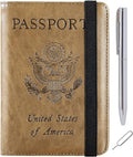 Passport Holder Cover Wallet Travel Essentials RFID Blocking Leather Card Case by PASCACOO