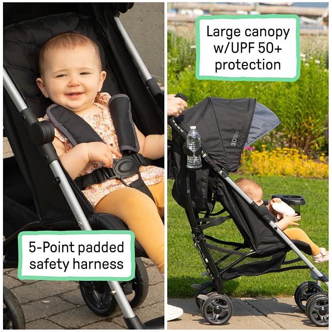 Summer Infant Ingenuity 3Dlite Convenience Stroller, Large Seat Area, 4 - Image 3