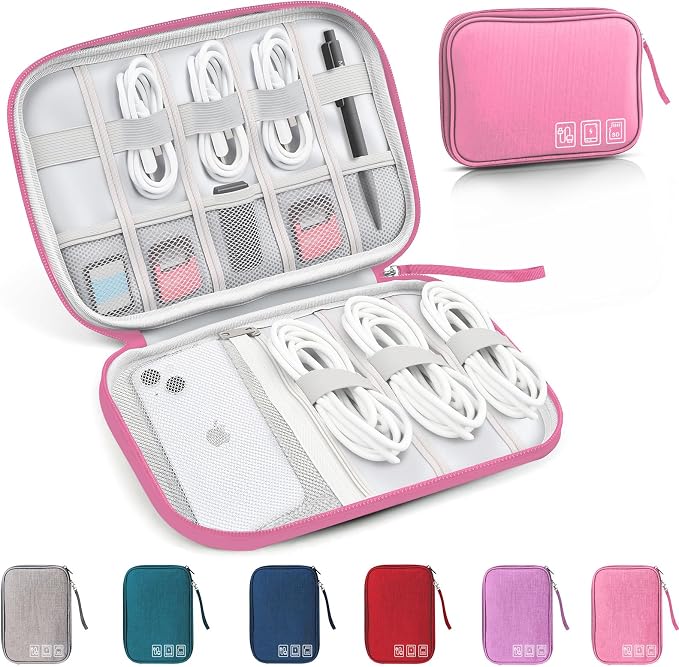 Travel Cable Organizer Bag, Electronics Organizer Tech Pouch by Unknown