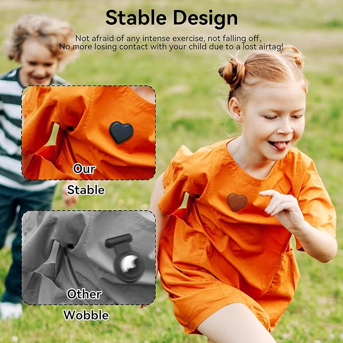 DDJ for AirTag Holder for Kids, Hidden Silicone Case for AirTag GPS Tracker for - Image 3