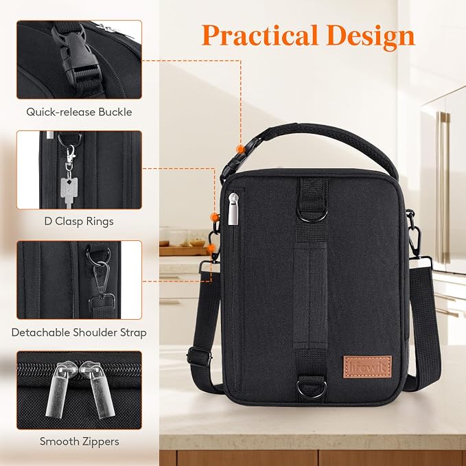 Lifewit Insulated Lunch Box for Men, Expandable Cooler Bag, Freezable Lunch Bag - Image 6
